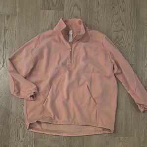 lululemon athletica Pink Half-Zip Pullover Sweater